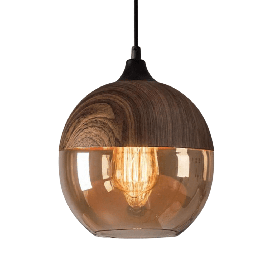 Minimalistische Holz-Deckenleuchte für moderne Innenräume - Fioriscas