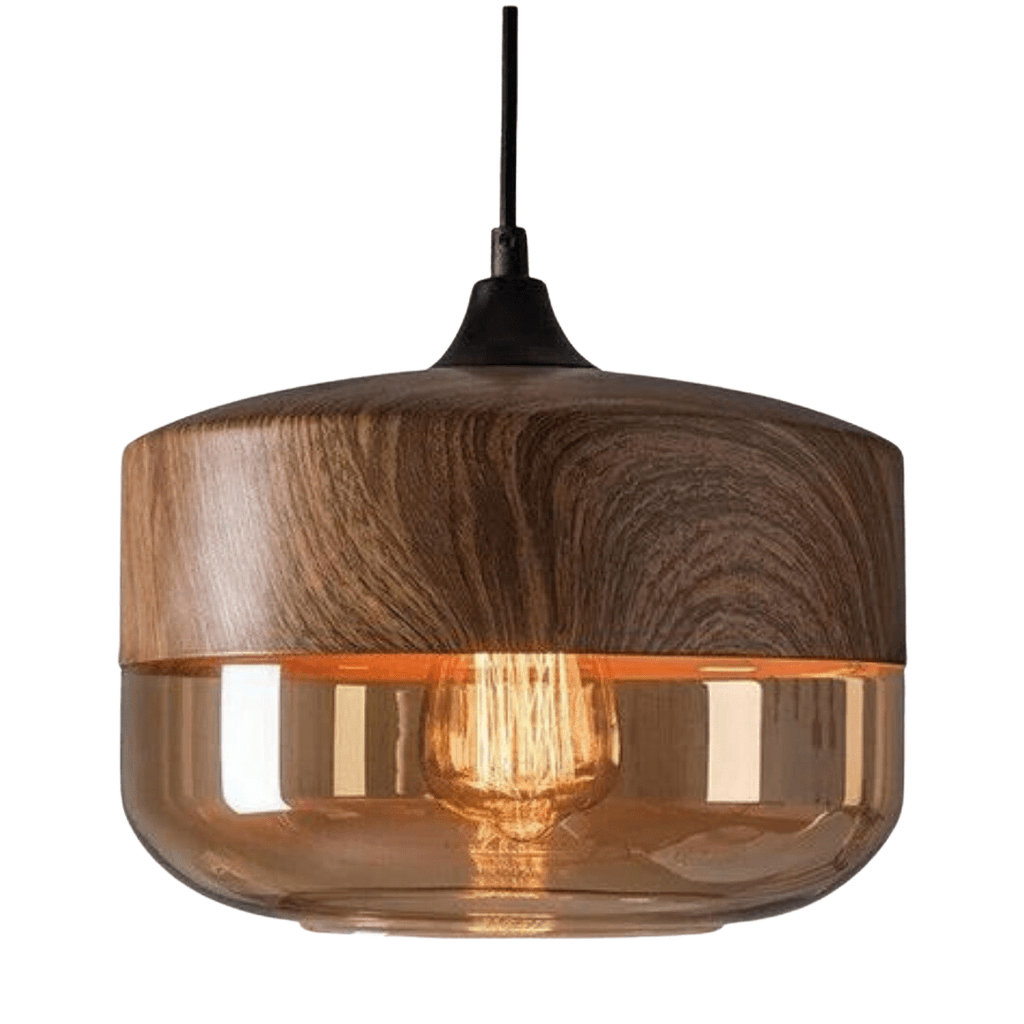 Minimalistische Holz-Deckenleuchte für moderne Innenräume - Fioriscas