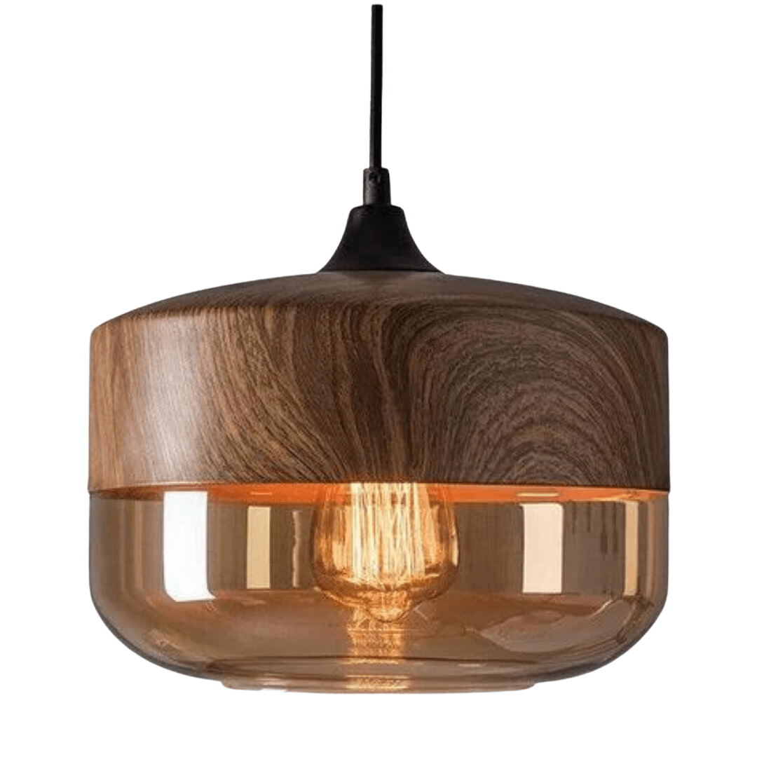 Minimalistische Holz-Deckenleuchte für moderne Innenräume - Fioriscas