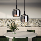 Rauchglas-Pendelleuchte, skandinavisches Arden-Design für Kücheninseln und Essbereiche