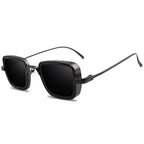Aurex Square-Sonnenbrille mit markantem goldenem Rahmen und UV400-Augenschutz