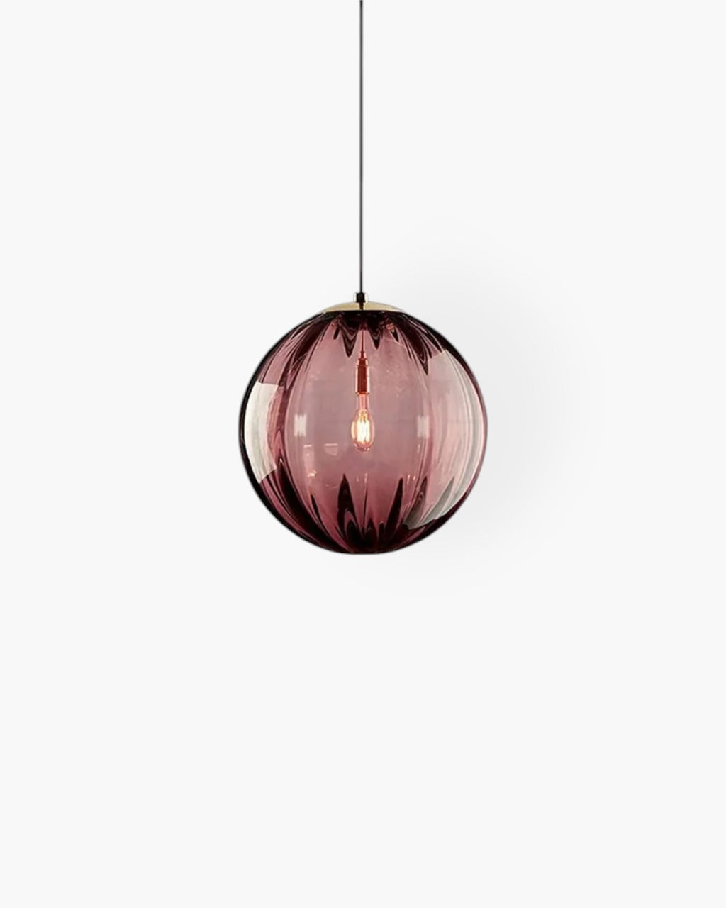 Lampa wisząca VeraLux Vintage-Glow, przyciemniane szkło, sześć wariantów kolorystycznych