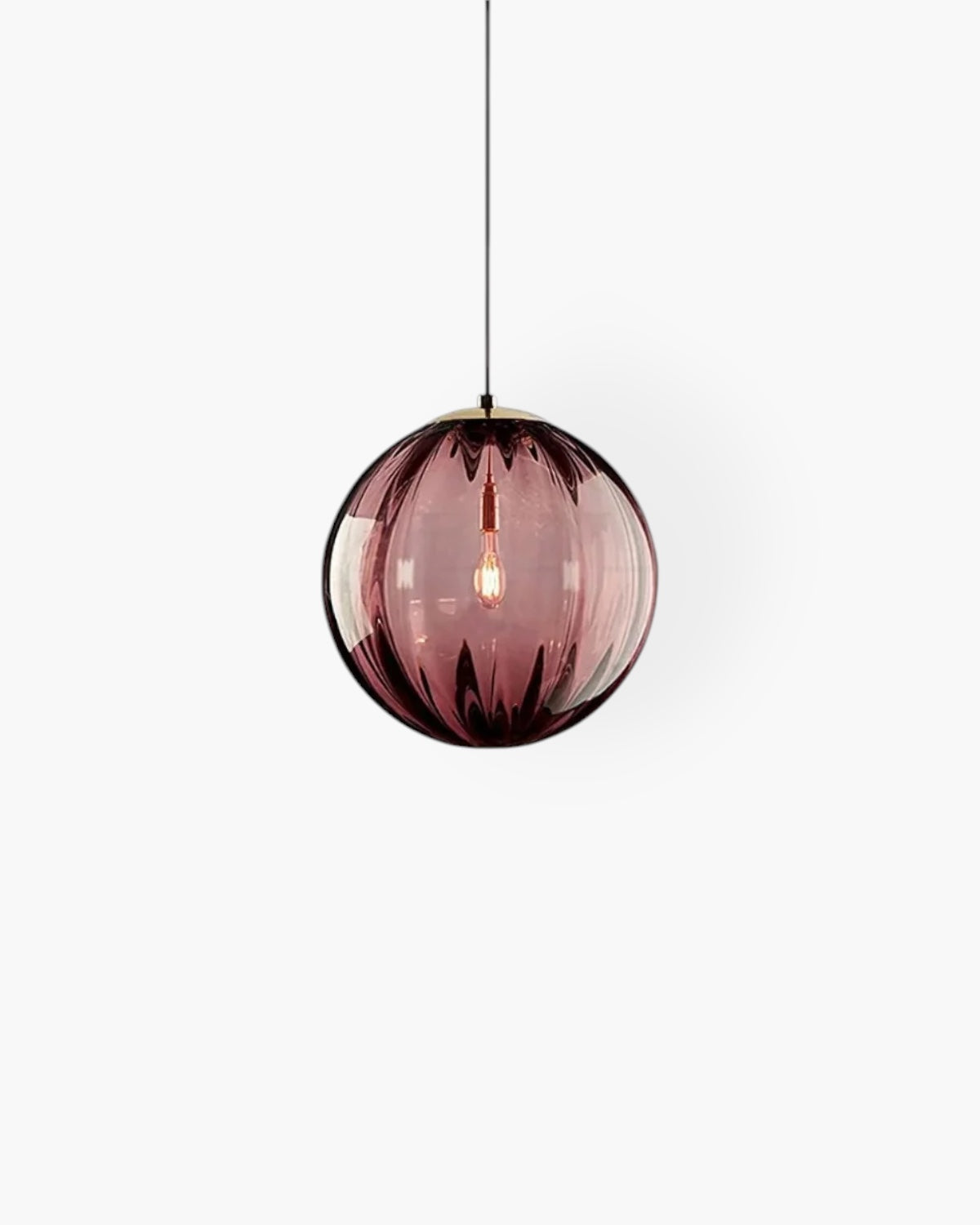 Lampa wisząca VeraLux Vintage-Glow, przyciemniane szkło, sześć wariantów kolorystycznych