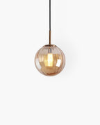 Lampa wisząca VeraLux Vintage-Glow, przyciemniane szkło, sześć wariantów kolorystycznych
