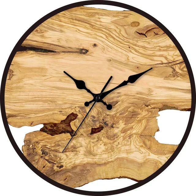 Orologio da parete rotondo AstraLume con quadrante in acrilico trasparente, design minimalista