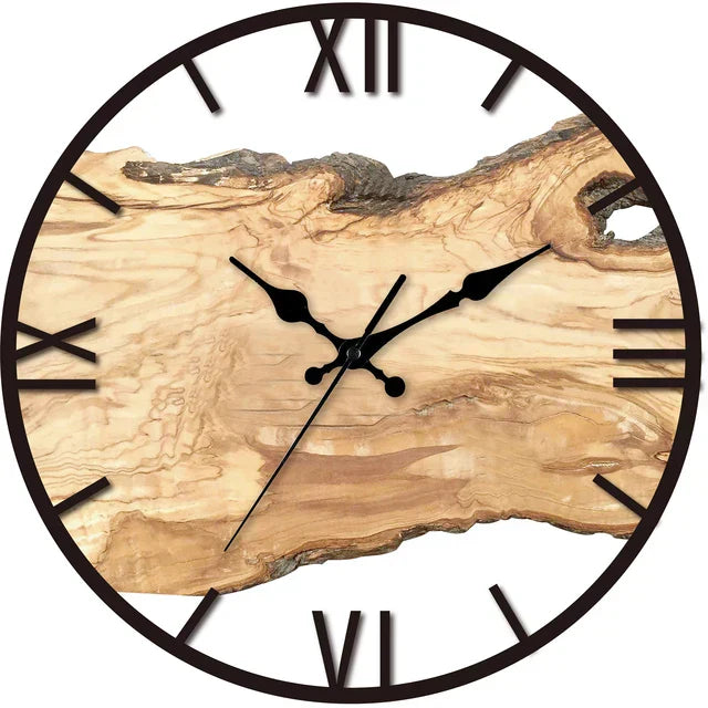 Orologio da parete rotondo AstraLume con quadrante in acrilico trasparente, design minimalista