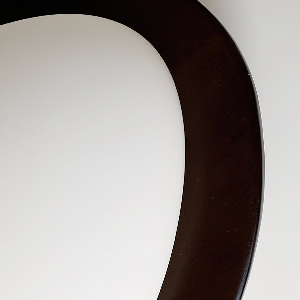Ceiling Light Wood and Oval Shade Minimalist Natural | Fioriscas