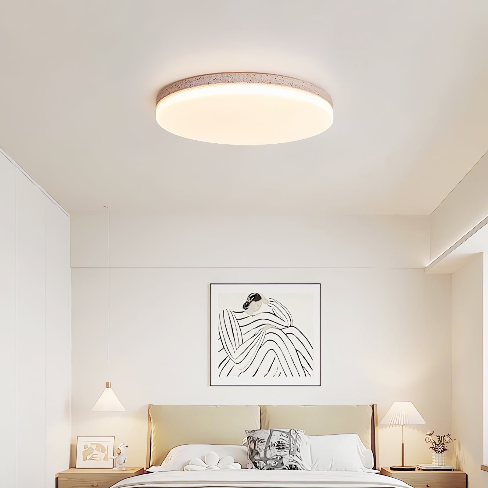 Orla Travertine Ceiling Light | Fioriscas