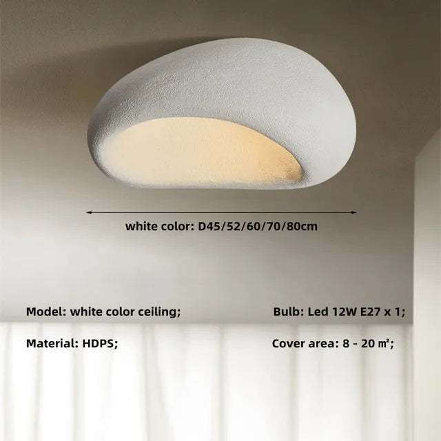 Wabi-sabi-loftlampe med håndlavet metaldesign, Kairoa