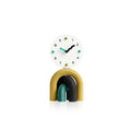 Horloge de table LumenArc Nordic Arch, bambou et métal, finition mate ou brillante
