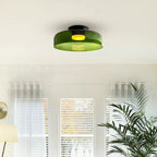 Handgefertigte Glasdeckenleuchte, nordisches Lumenweave-Design mit mehreren Ebenen