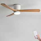 LED-Deckenventilator im nordischen Everwood-Holzlook in 25, 42 oder 52 Zoll