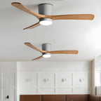 LED-Deckenventilator im nordischen Everwood-Holzlook in 25, 42 oder 52 Zoll