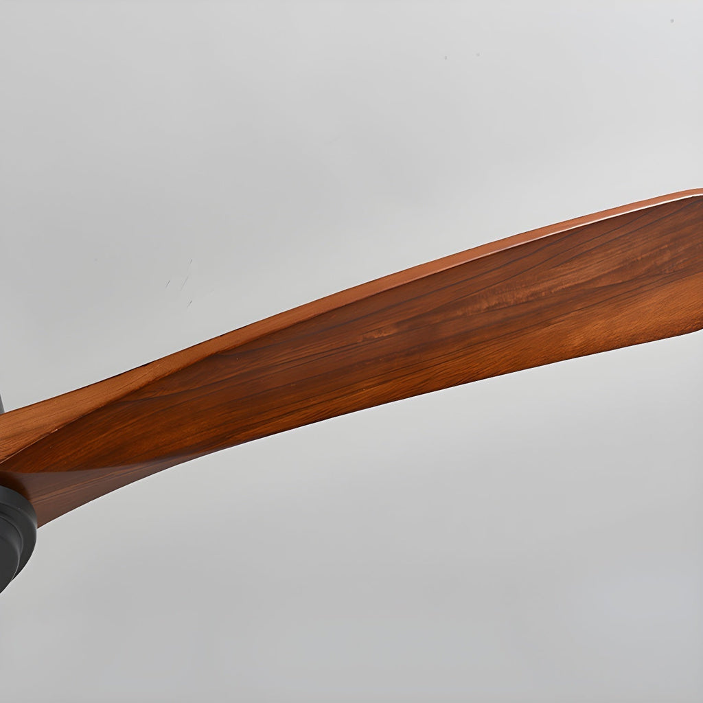 LED-Deckenventilator im nordischen Everwood-Holzlook in 25, 42 oder 52 Zoll