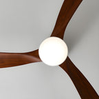 LED-Deckenventilator im nordischen Everwood-Holzlook in 25, 42 oder 52 Zoll