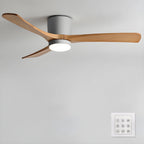 LED-Deckenventilator im nordischen Everwood-Holzlook in 25, 42 oder 52 Zoll
