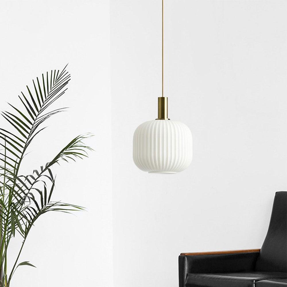 Nordic Fluted Glass Pendant Light for Kitchen Islands and Dining