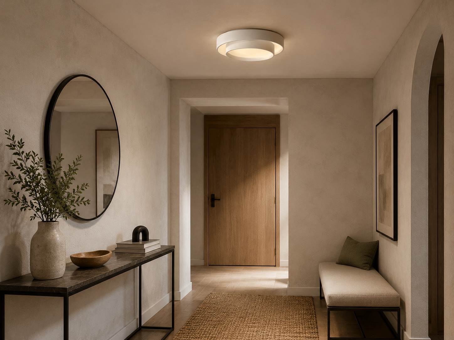 AuraLoft Diffused Ceiling Light With Soft Ambient Glow