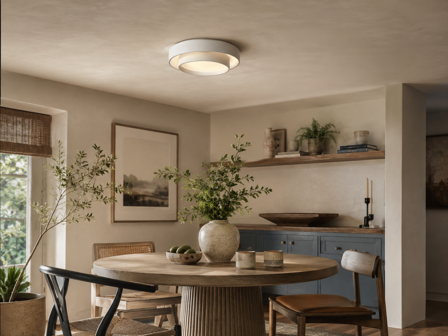 AuraLoft Diffused Ceiling Light With Soft Ambient Glow