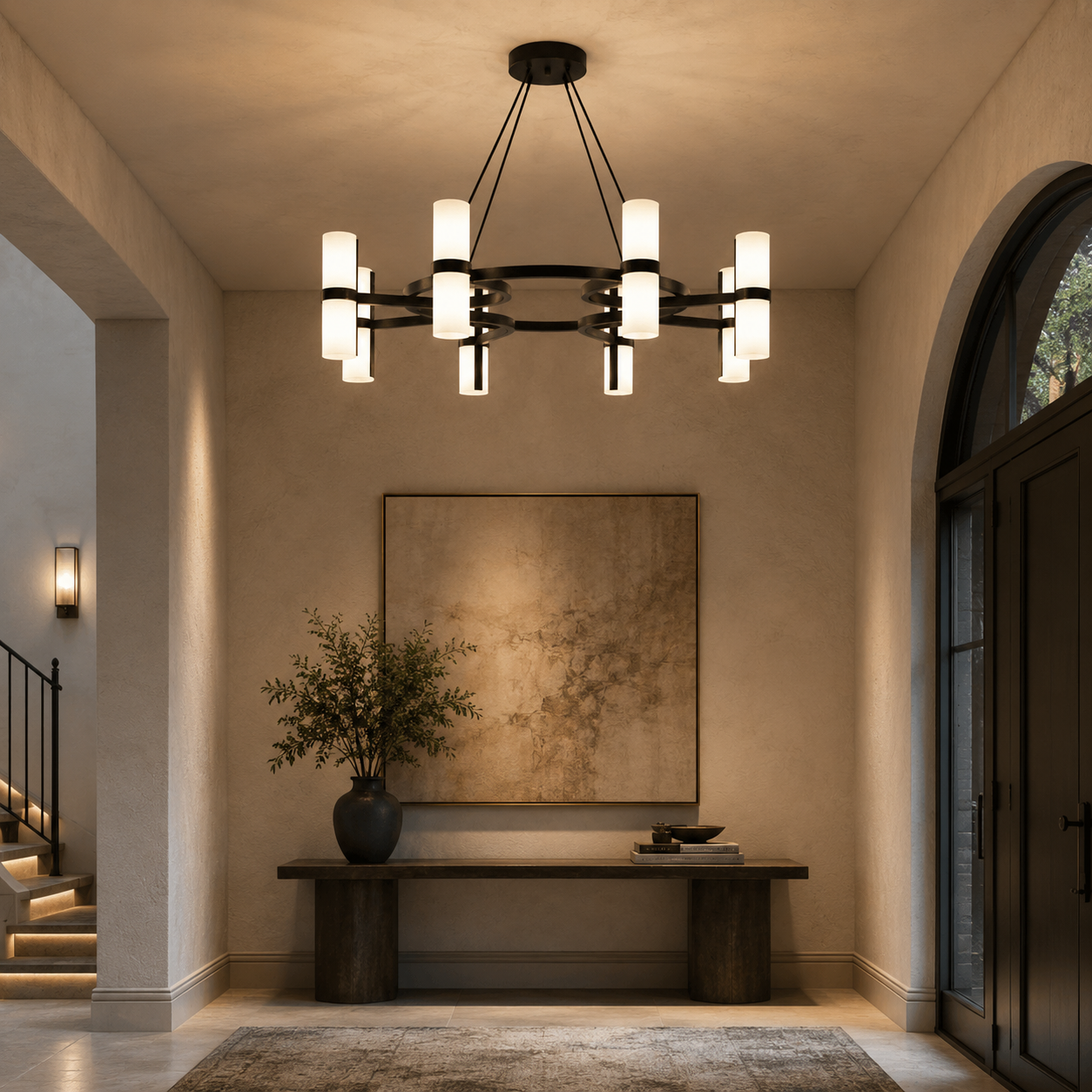 NovaCircle Copper Ring Chandelier For Modern Ambient Lighting