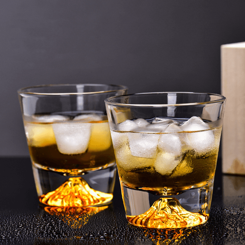 Zestaw szklanek do whisky Edo Kiriko, ręcznie cięty japoński kryształ