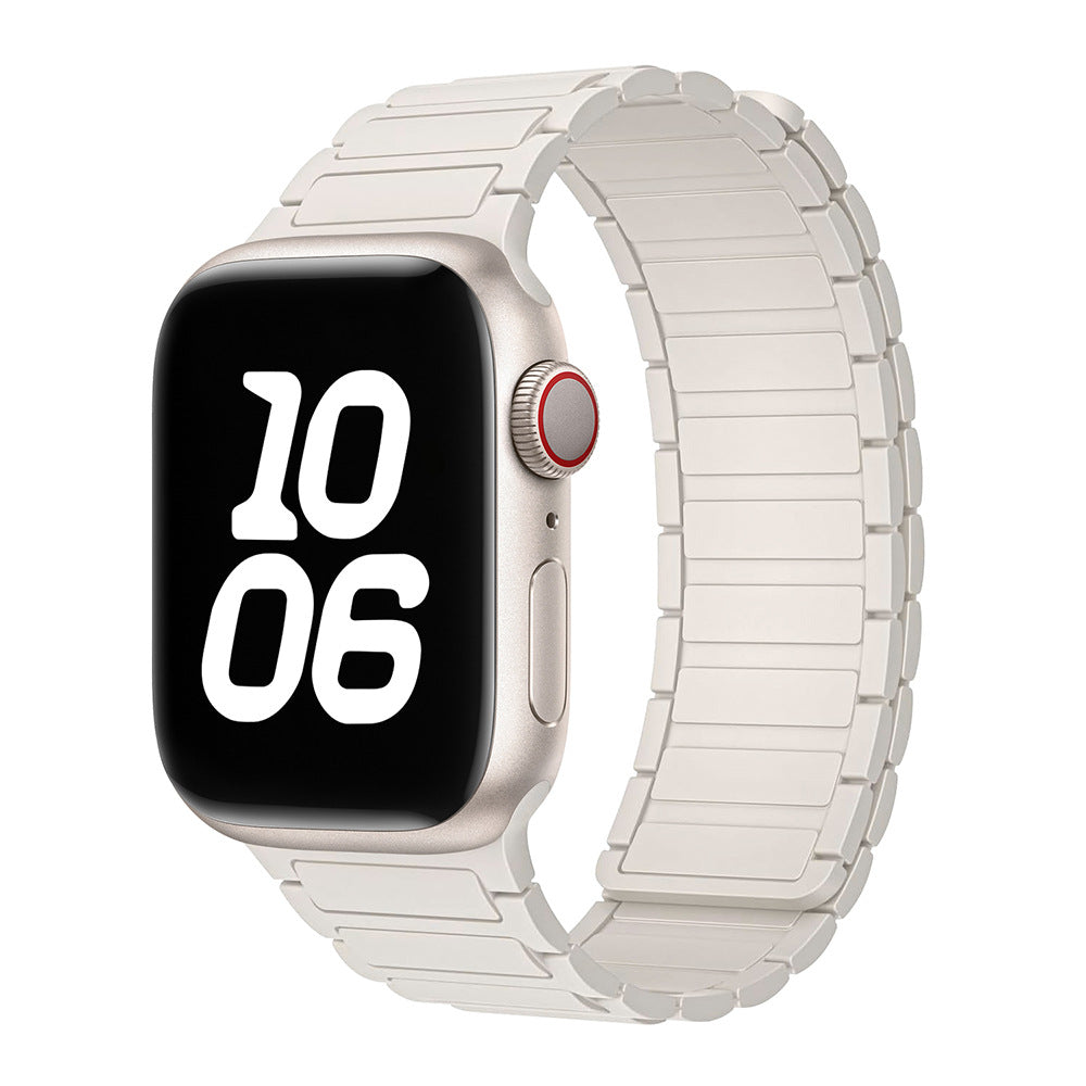 Pulseira NexaLoop para Apple Watch, fecho de loop magnético em silicone