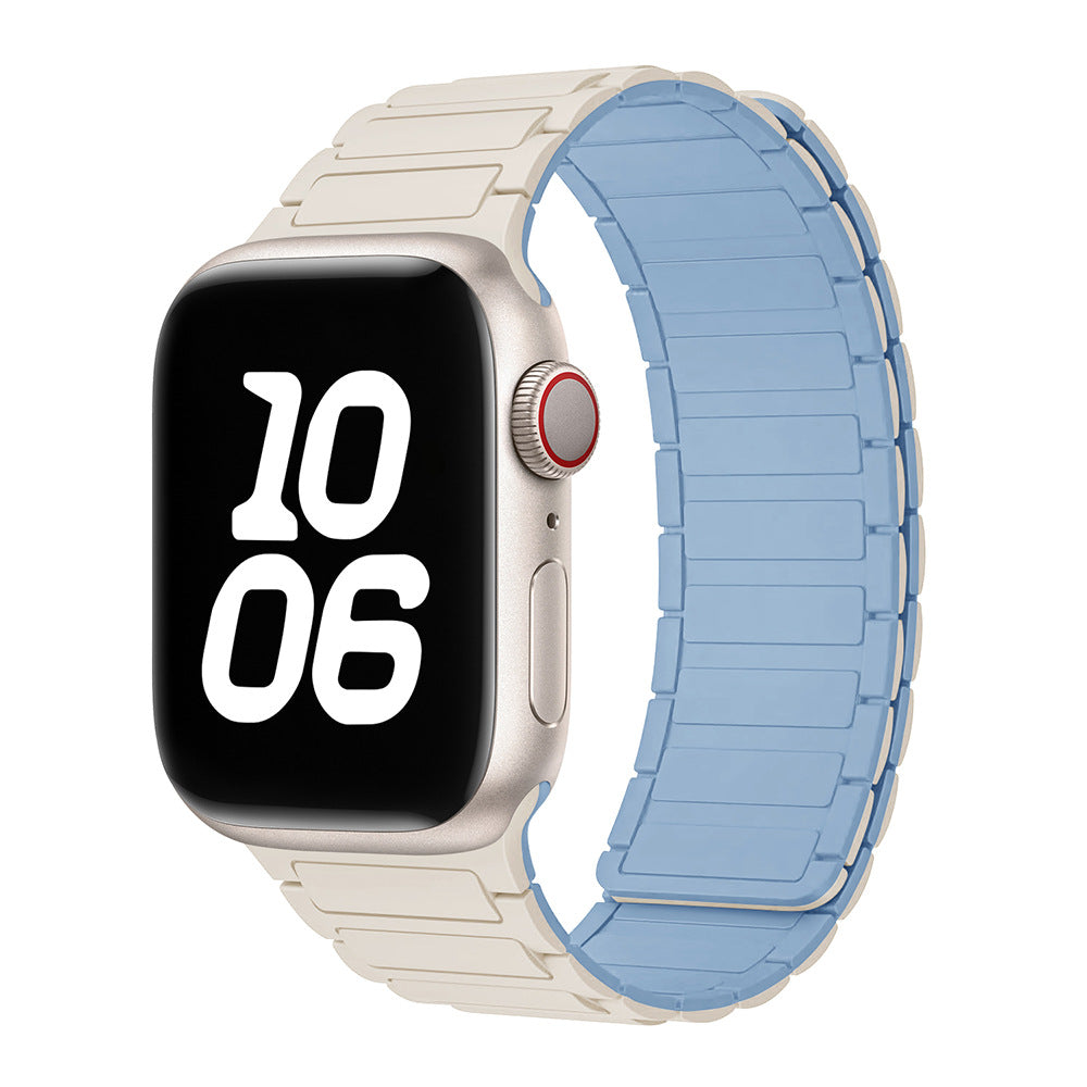 Pulseira NexaLoop para Apple Watch, fecho de loop magnético em silicone