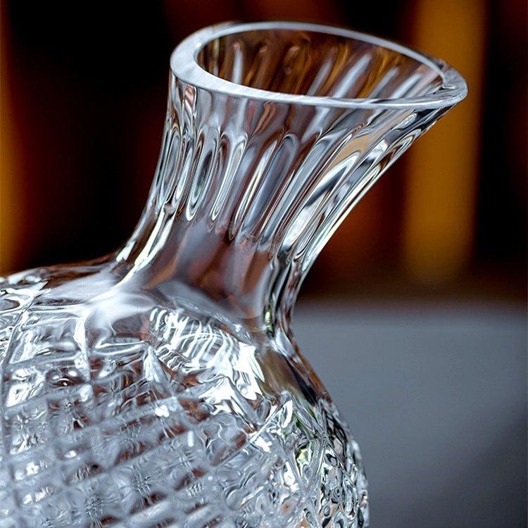 Aurelia Hand-Blown Crystal Wine Decanter With 360° Rotating Aerator