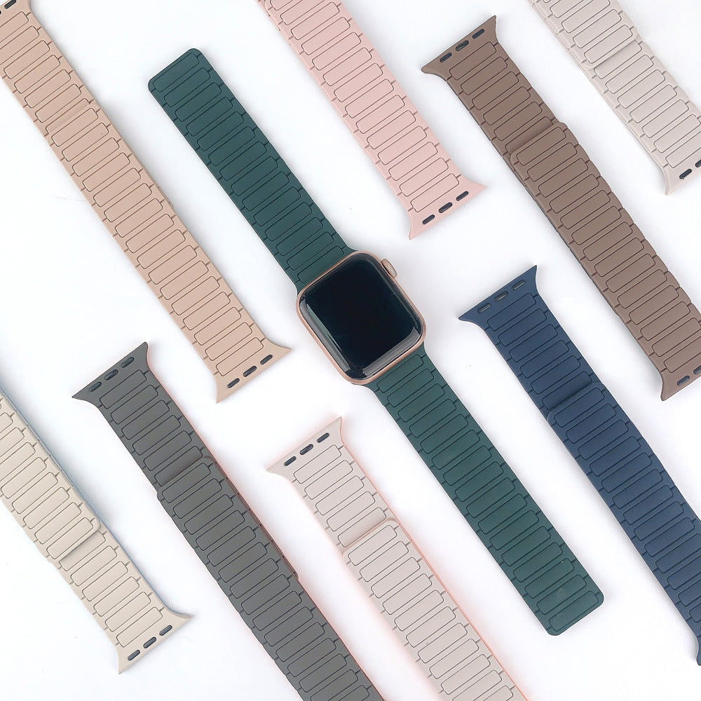 Pulseira NexaLoop para Apple Watch, fecho de loop magnético em silicone