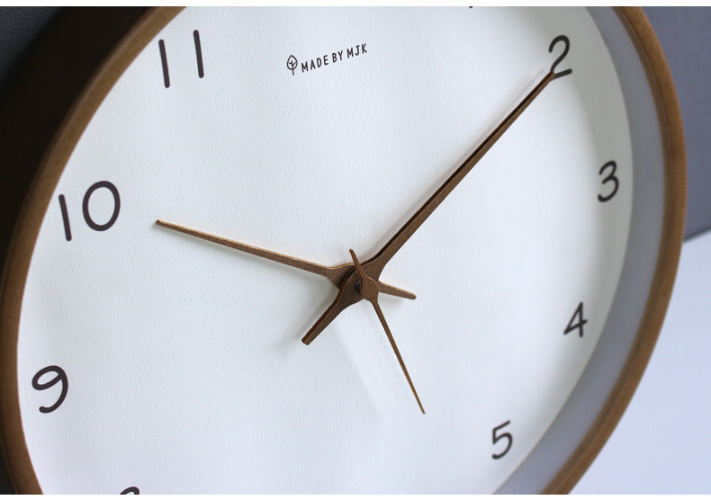 Wanduhr aus Massivholz, analoges Design von AuroraWood mit lautloser Zeigerbewegung