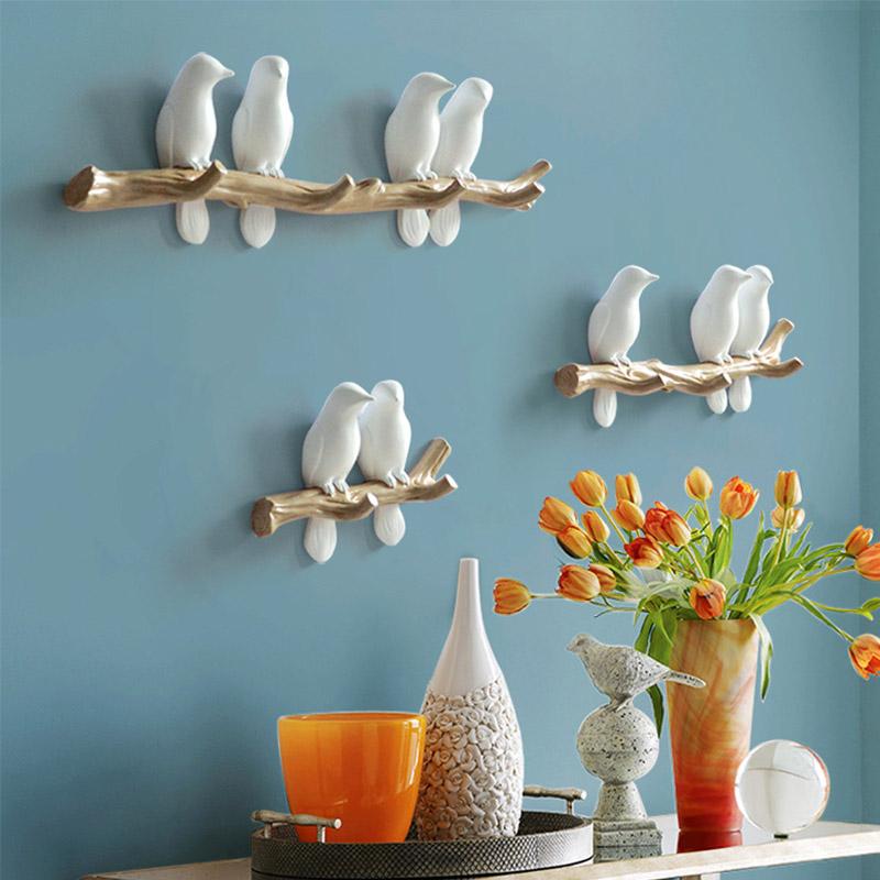 Liora Resin Wall Hook, Bird Branch Design for Coats & Scarves