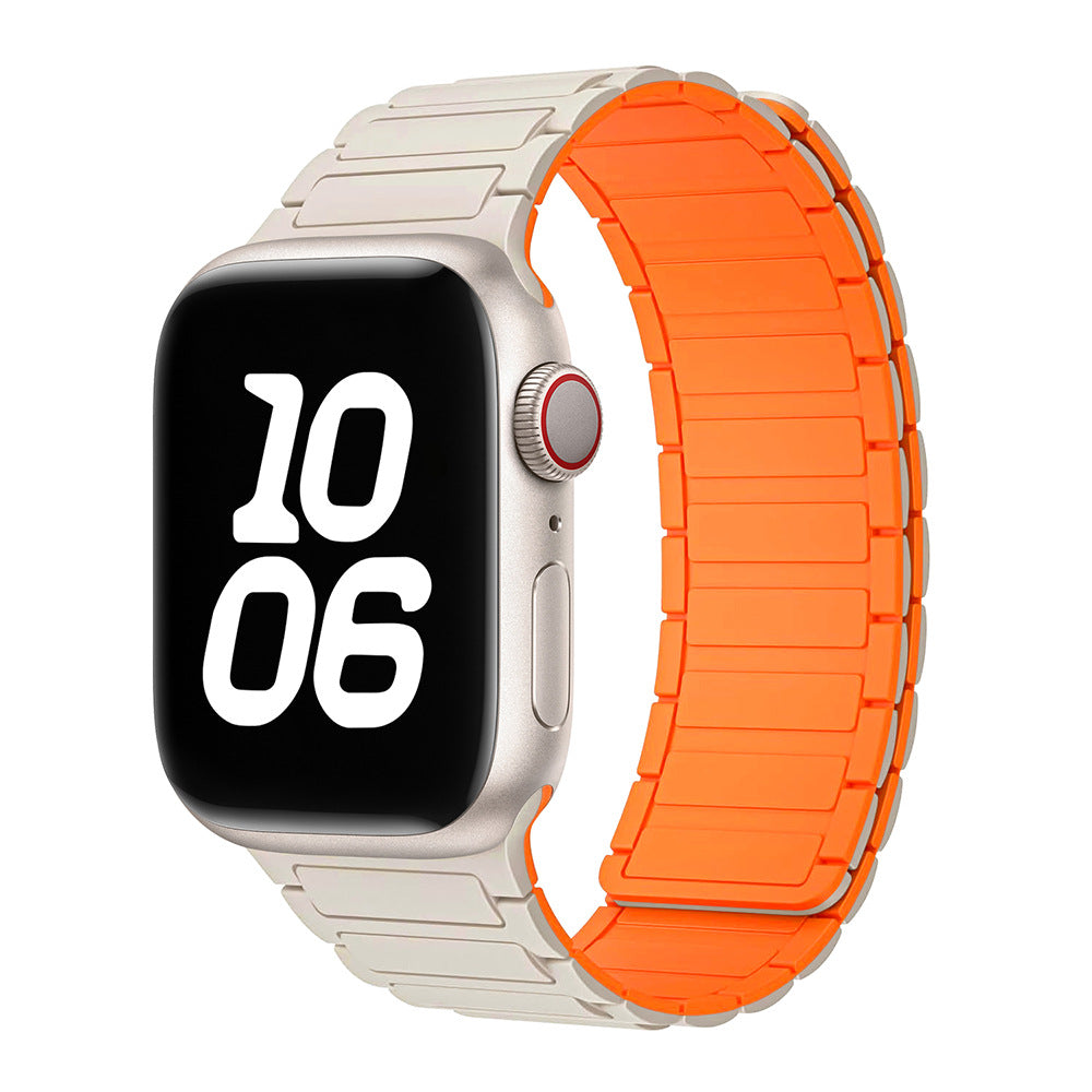 Pulseira NexaLoop para Apple Watch, fecho de loop magnético em silicone