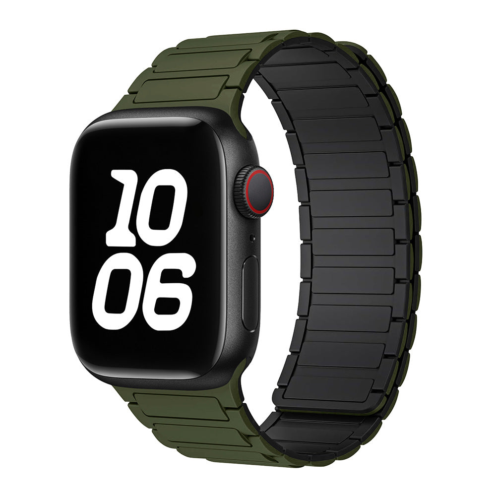 Pulseira NexaLoop para Apple Watch, fecho de loop magnético em silicone
