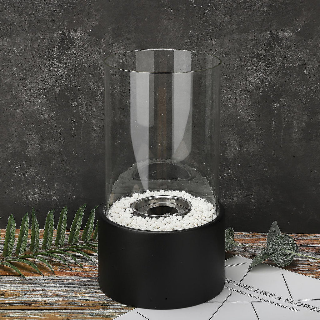 Classic Glass Oil Lamp With Open-Flame Design, Lumora