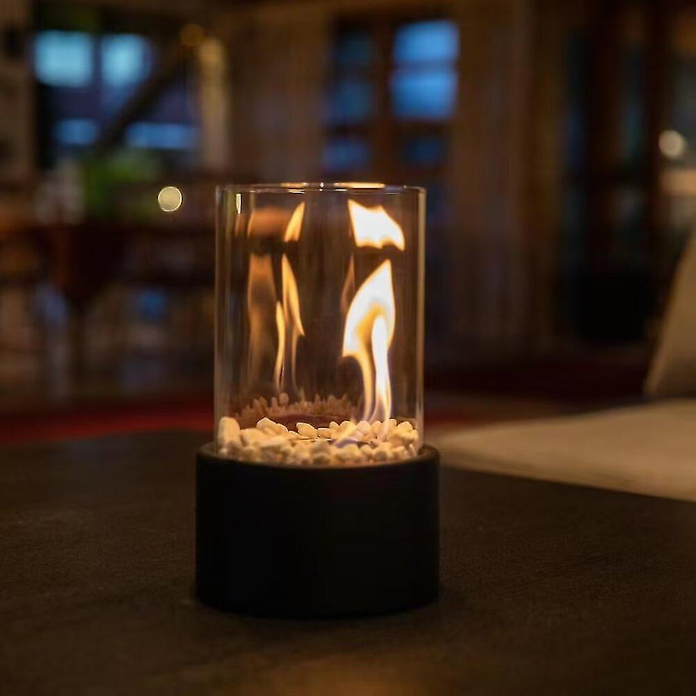 Classic Glass Oil Lamp With Open-Flame Design, Lumora