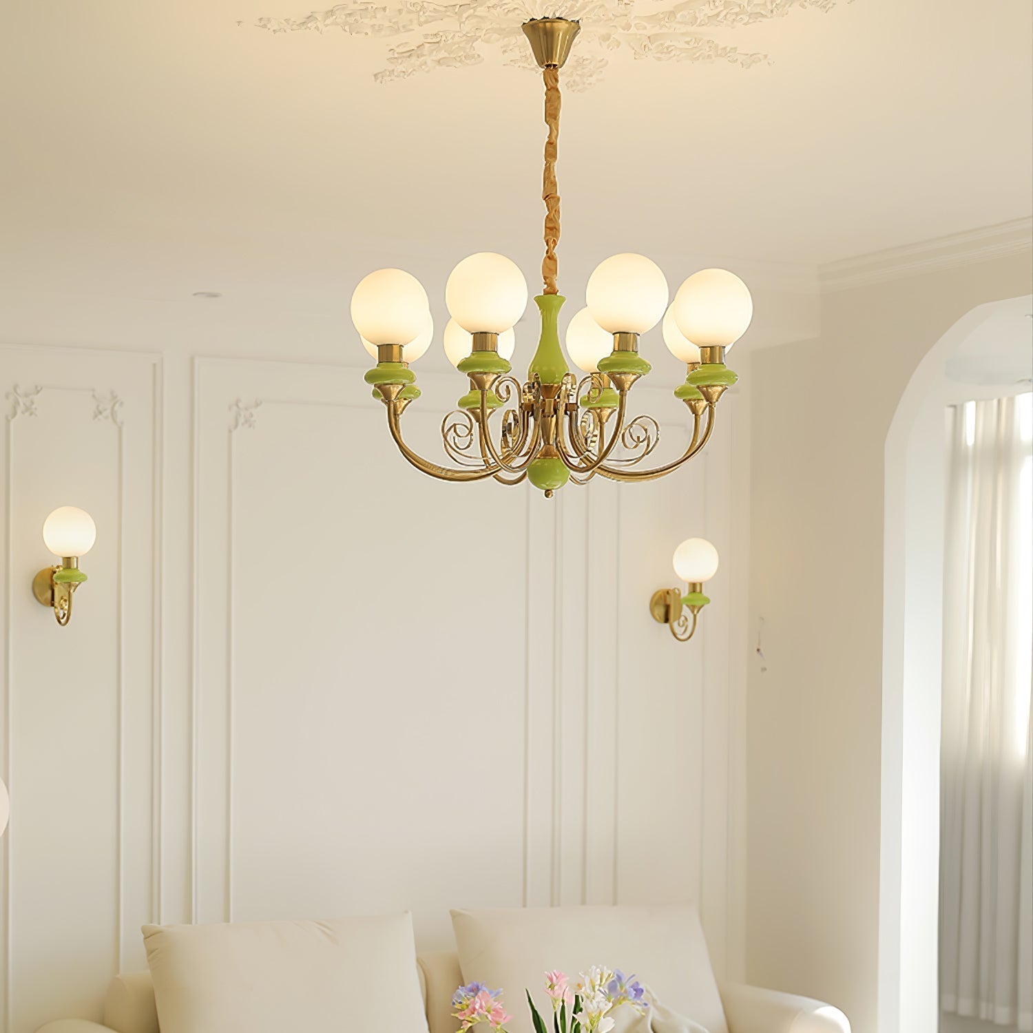 Evanthe Chandelier Glass | Fioriscas