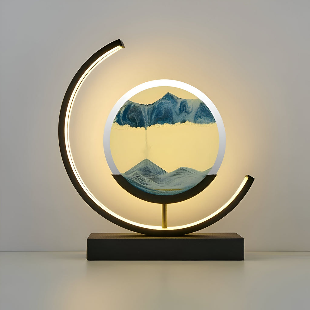 Lámpara LED de arte con arena CalmSands con aplicación y control remoto, 4 colores