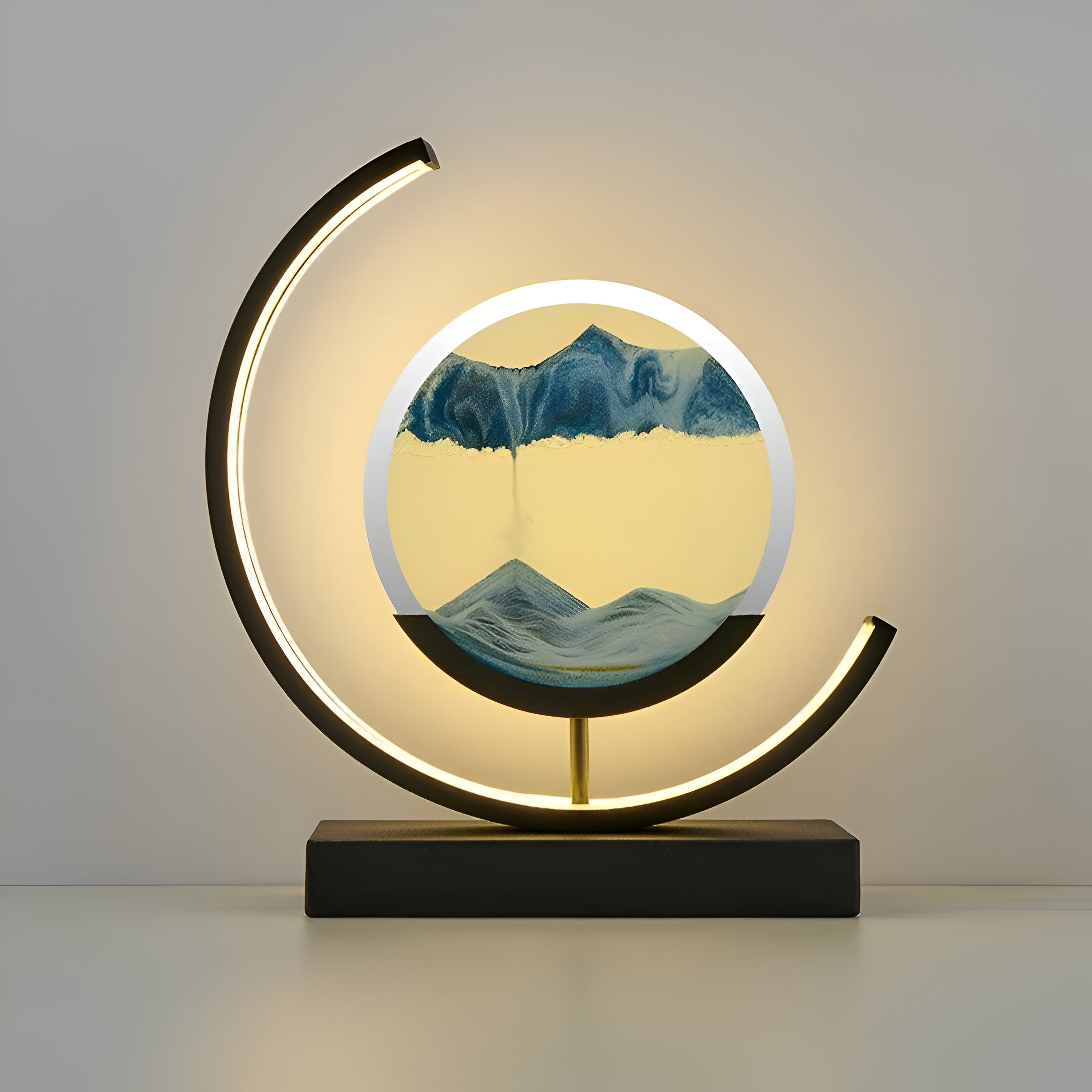 Lámpara LED de arte con arena CalmSands con aplicación y control remoto, 4 colores