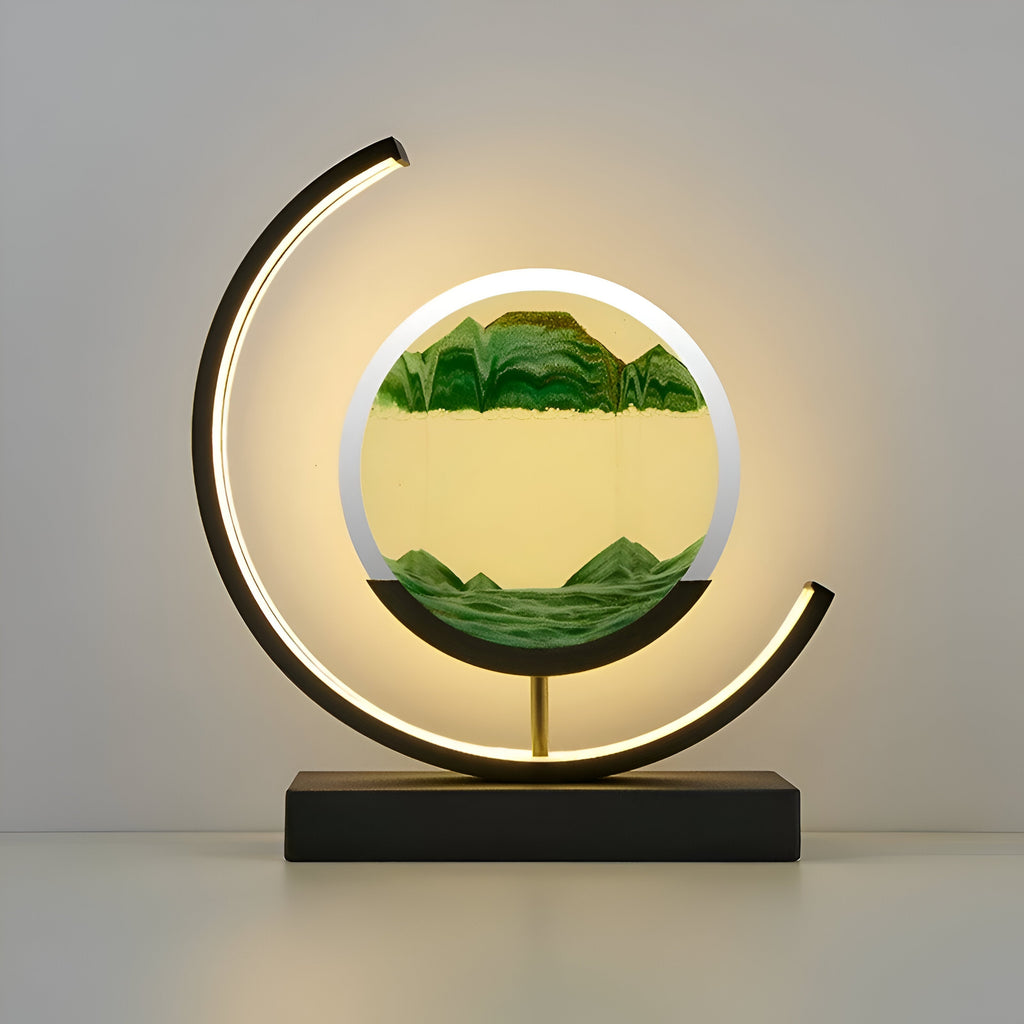 Lámpara LED de arte con arena CalmSands con aplicación y control remoto, 4 colores