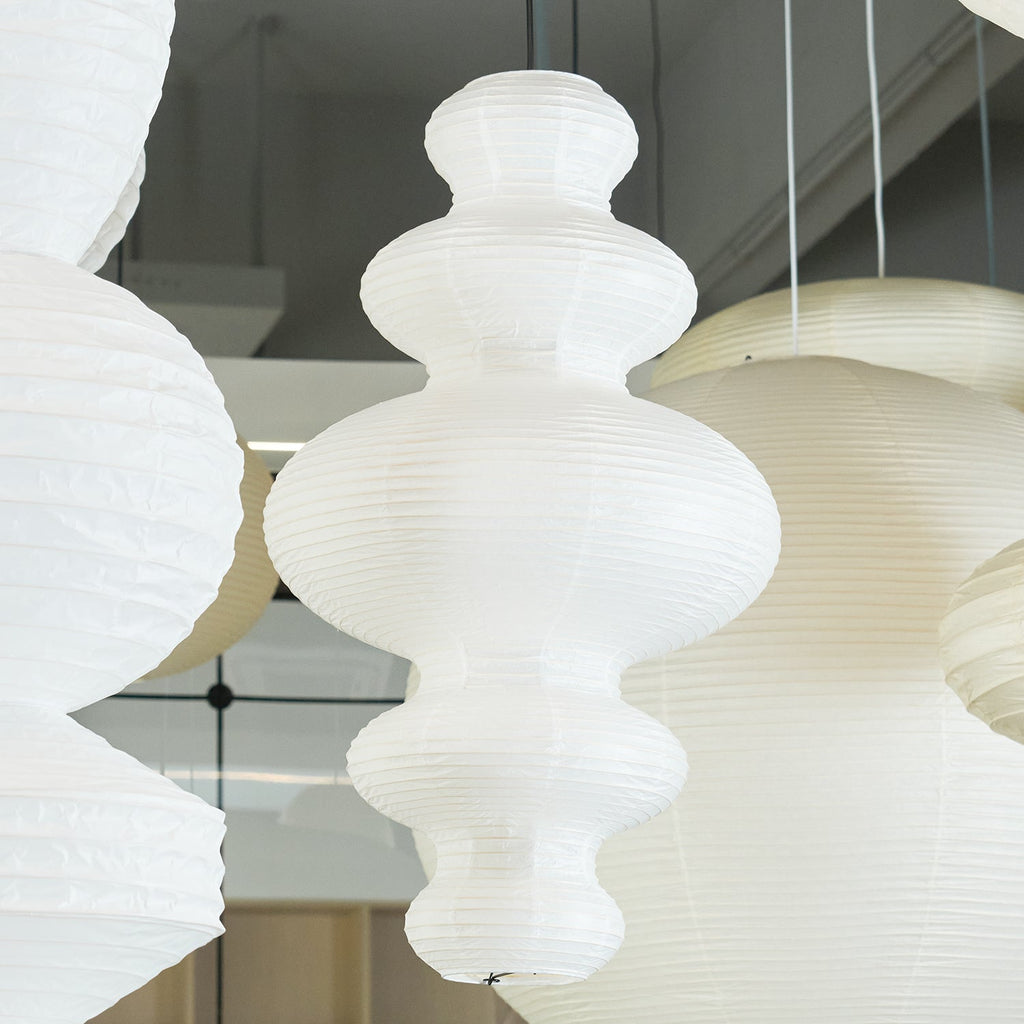 Luminous Rice Paper Pendant Lamp Sculptural Ceiling Light For Ambient Rooms