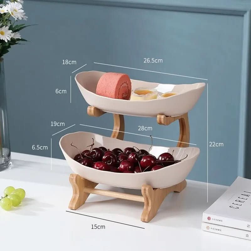 3-tier | Stylish Storage for Kitchen & Dining Table | Metal Organizer - Fioriscas