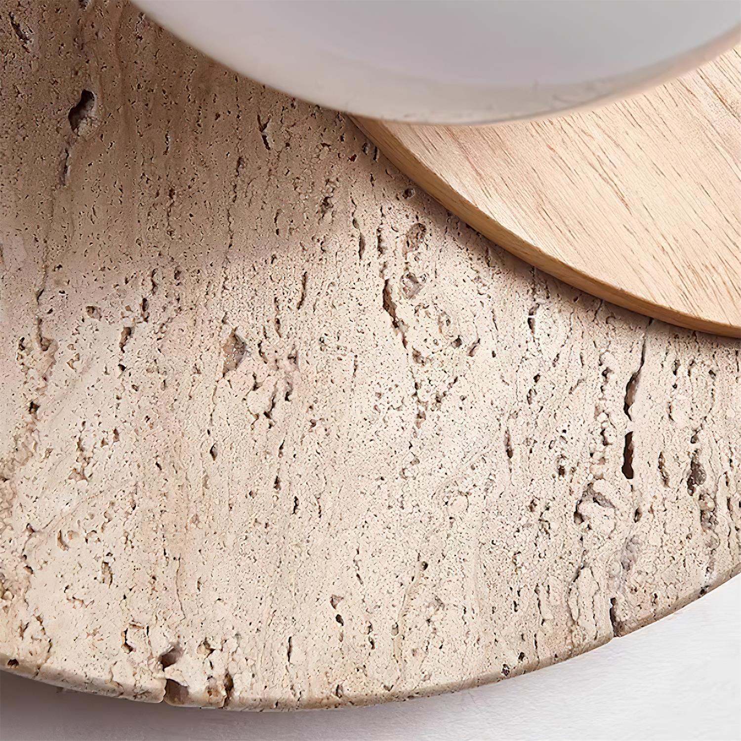 Ritta Wall Lamp Overlapping Travertine | Fioriscas