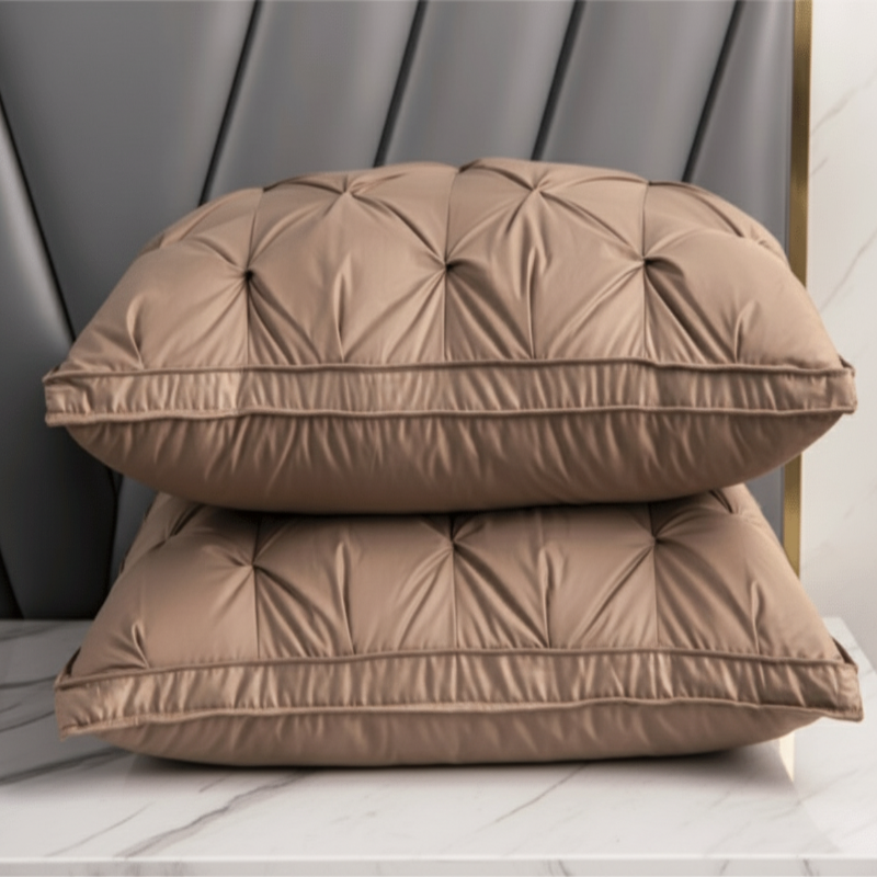 Oreiller luxueux en duvet d'oie pour un sommeil réparateur - Fioriscas