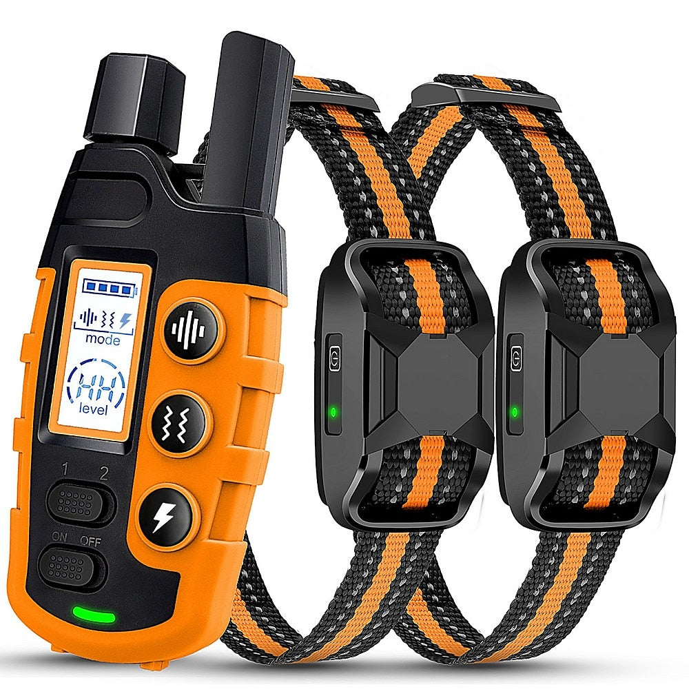 קולר אילוף נטען לכלבים NovaPace, טווח של 1000 מ׳, עמיד למים בתקן IPX7