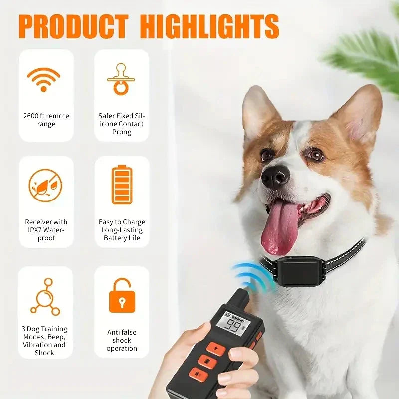 NovaPaw Remote Training Collar for Dogs, Waterproof & Multi-Dog Ready