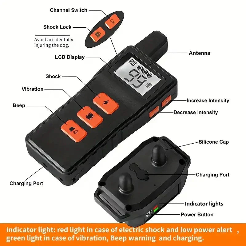 NovaPaw Remote Training Collar for Dogs, Waterproof & Multi-Dog Ready