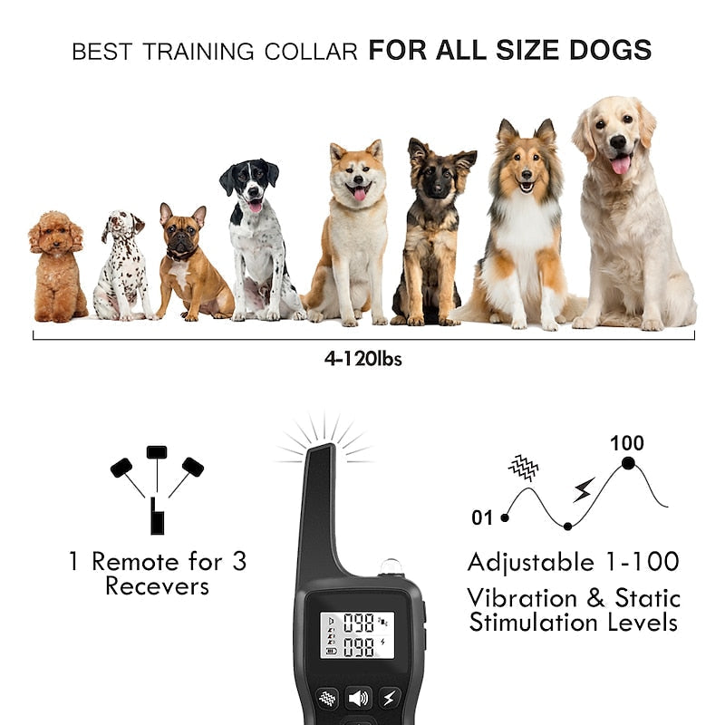 Collare per l’addestramento dei cani NovaPaw Pro con luce integrata, telecomando e impermeabile