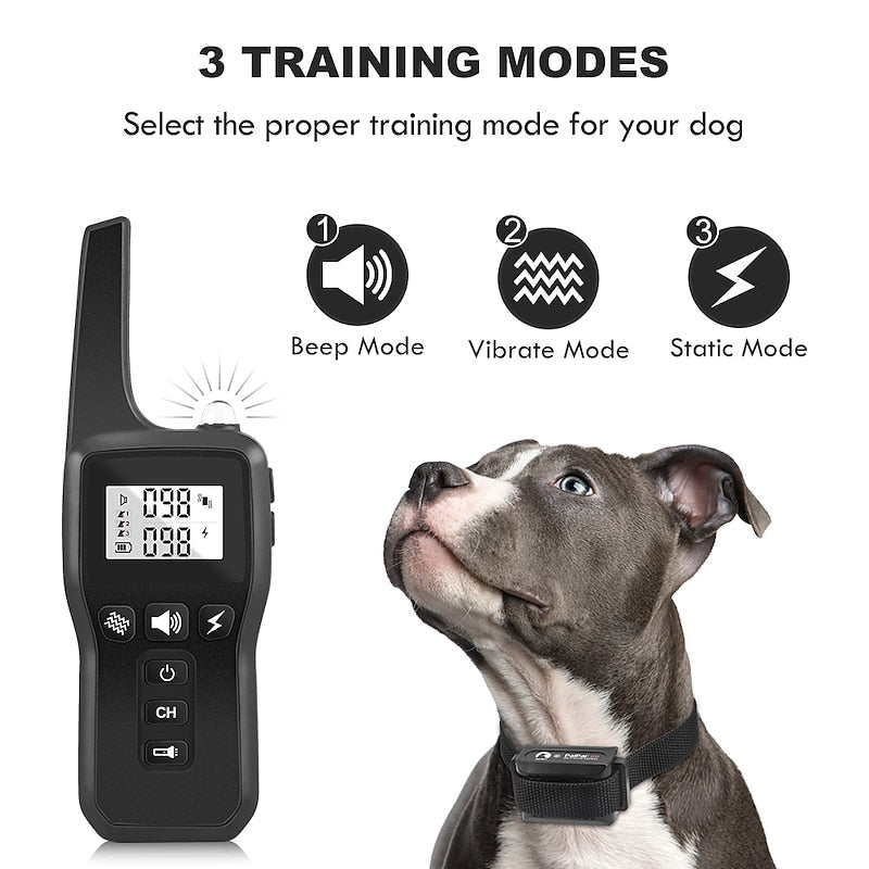 Collare per l’addestramento dei cani NovaPaw Pro con luce integrata, telecomando e impermeabile