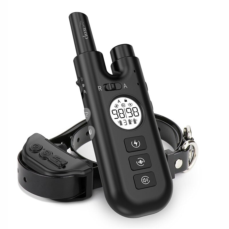 Collier anti-aboiement PawGuard Pro, étanche avec détection intelligente des aboiements, noir ou blanc