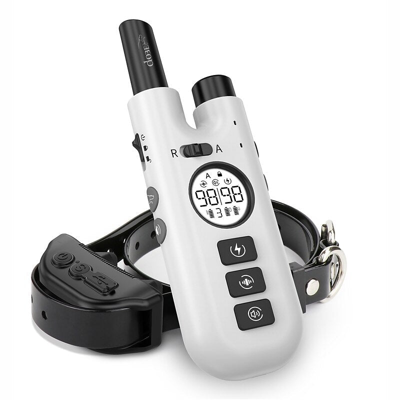 Collier anti-aboiement PawGuard Pro, étanche avec détection intelligente des aboiements, noir ou blanc